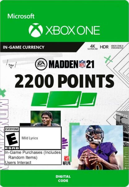 Madden NFL 21. 2200 Madden Points [Xbox One, Цифровая версия] (Цифровая версия)