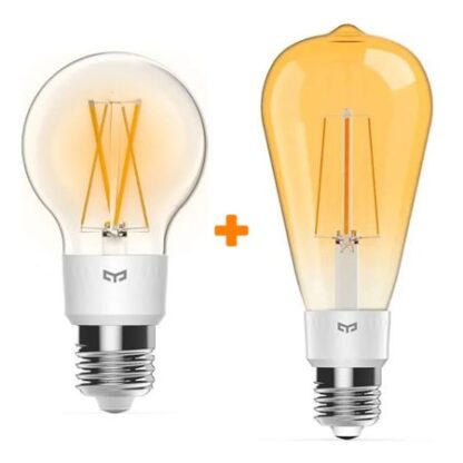 Набор Умная лампа Yeelight LED Filament Light YLDP12YL + Умная лампа Yeelight Smart LED Filament Bulb ST64 YLDP23YL