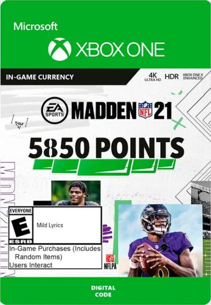 Madden NFL 21. 5850 Madden Points [Xbox One, Цифровая версия] (Цифровая версия)