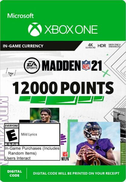 Madden NFL 21. 12000 Madden Points [Xbox One, Цифровая версия] (Цифровая версия)